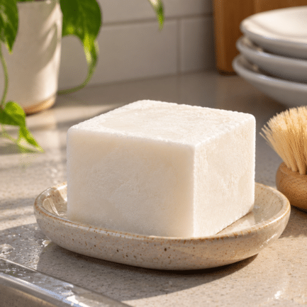 Lavaloza y Detergente en Barra 250g | Blanco - Simple Habito