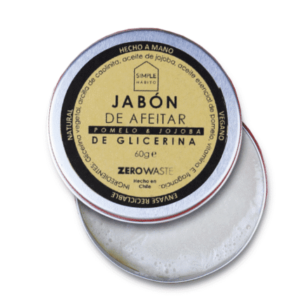 Jabón de Afeitar natural simple habito jojoba y pomelo