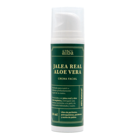 crema facial jalea real con aloe vera del alba