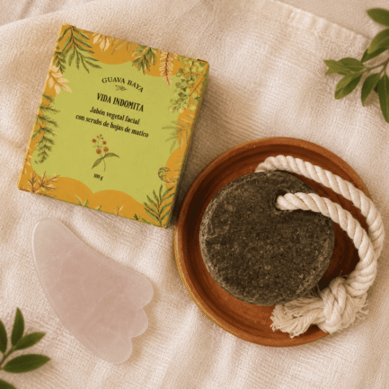 jabón rostro scrubs vegetal