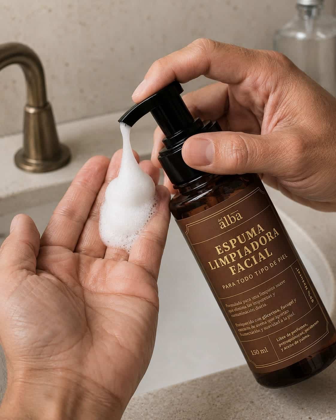 espuma facial Espuma limpiadora
