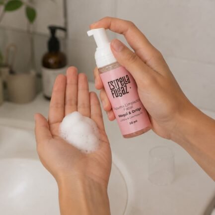 Jabón facial en espuma