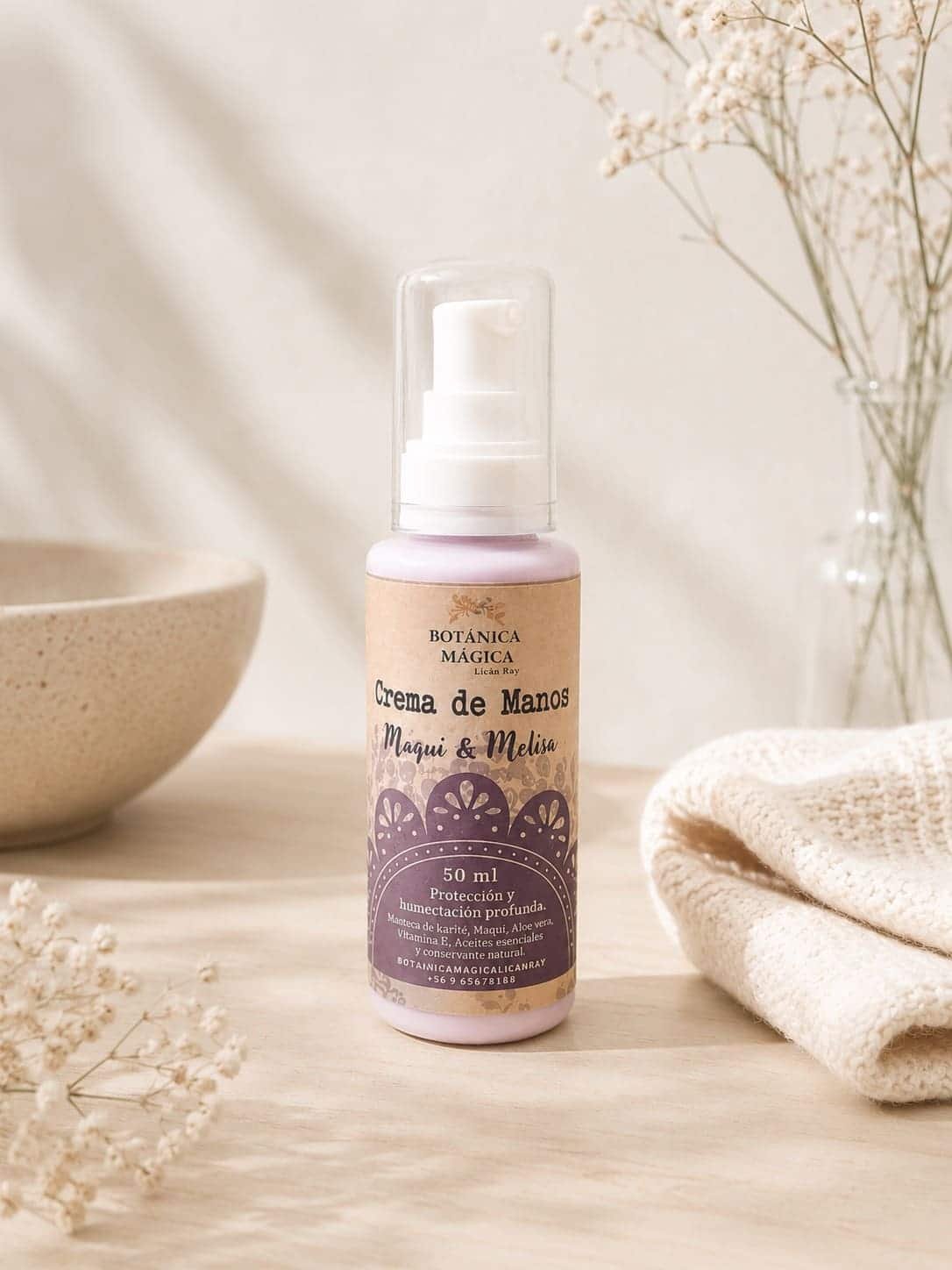 Crema de manos maqui melisa crema de manos nutritiva