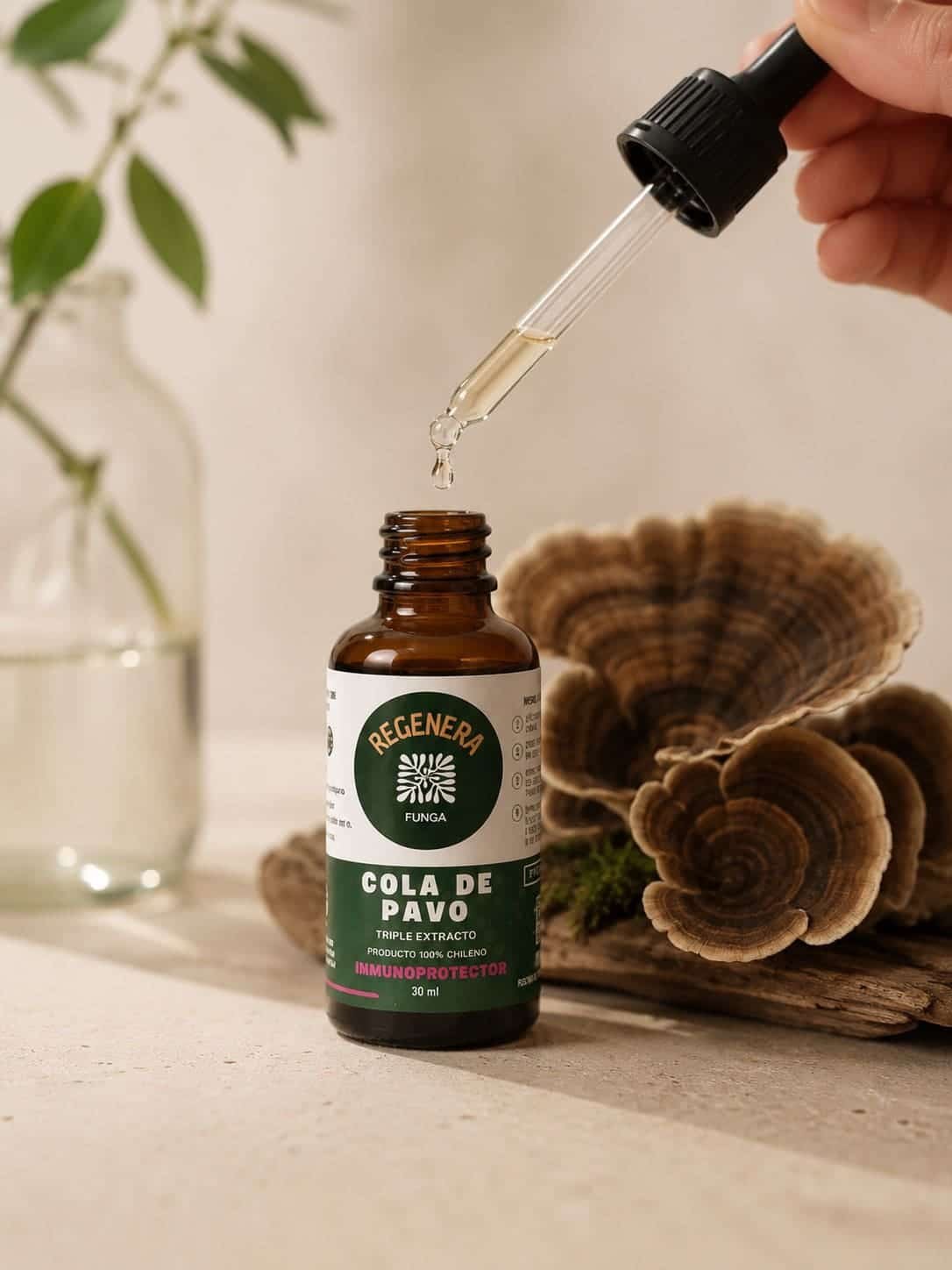 Hongo Cola de Pavo Resfríos Gripes Hongo adaptogeno inmunoprotector