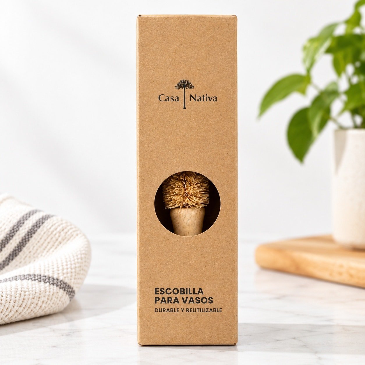 Cepillo limpia vasos Casa Nativa